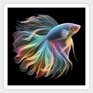 The Mesmerizing Betta Sticker